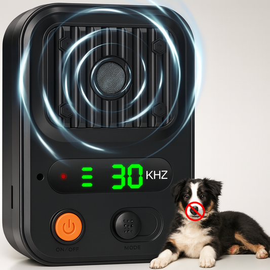Bark Control Device – Ultrasonic Automatic Sensor, Rechargeable, Indoor/Outdoor, Humane Deterrent