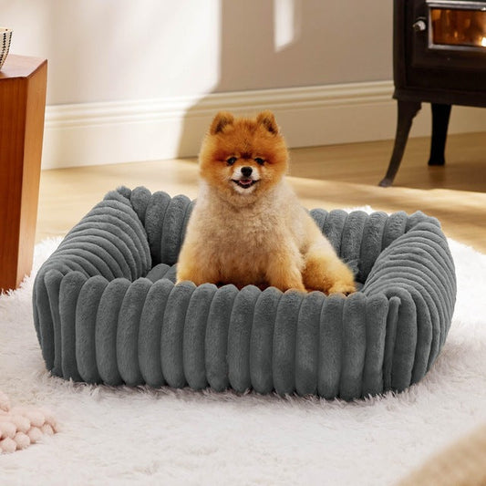 Luxury Soft Pet Bed Nest – Ultra-Fleece Cozy Design, Snug Support for Small Dogs & Cats