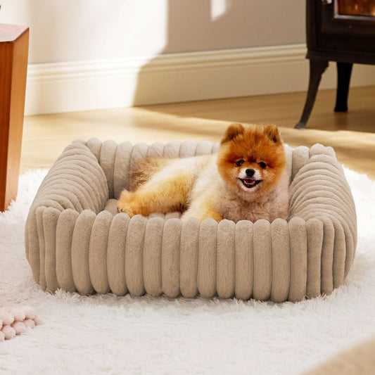 Luxury Soft Pet Bed Nest – Ultra-Fleece Cozy Design, Snug Support for Small Dogs & Cats