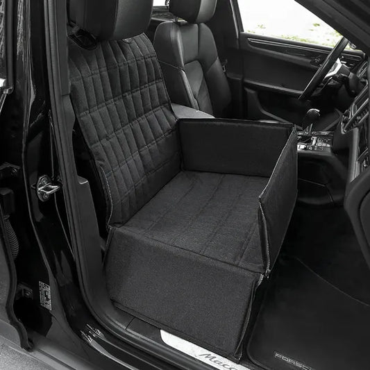 Travel Car Seat – Padded Booster Basket, Secure Straps, Water-Resistant, Cozy Comfort